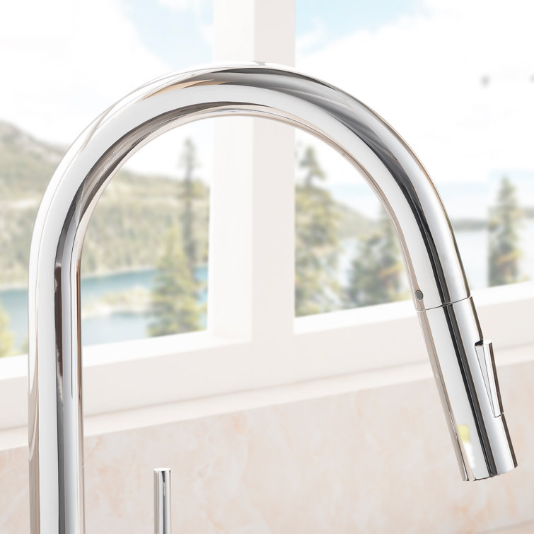 Gemini Chrome High Arc Kitchen Faucet