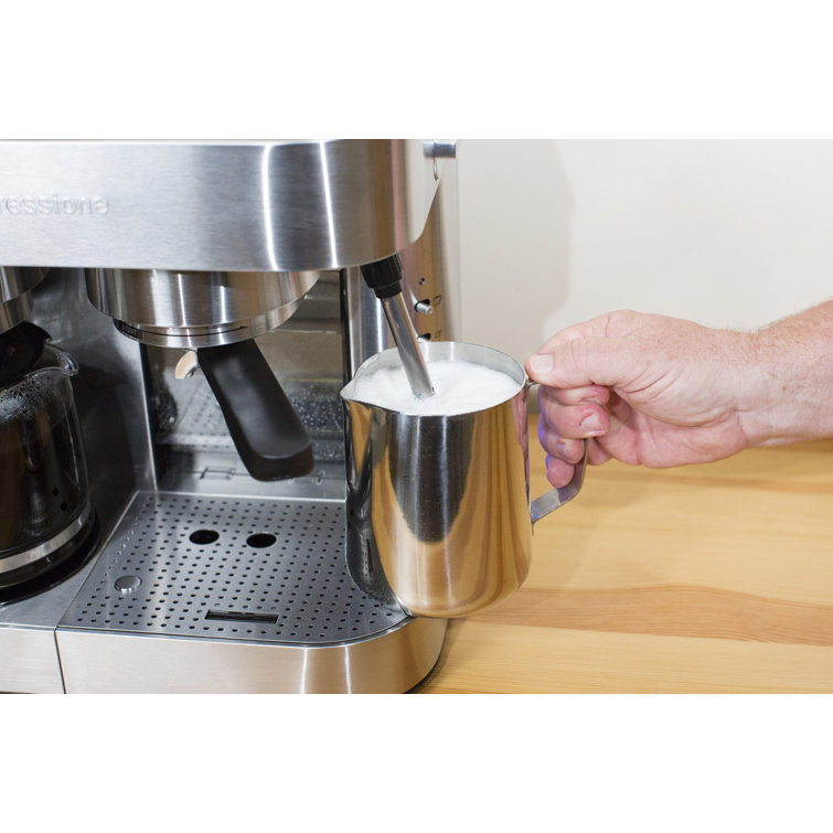 Espressione Stainless Steel Automatic Coffee and Espresso Maker with Steam Wand