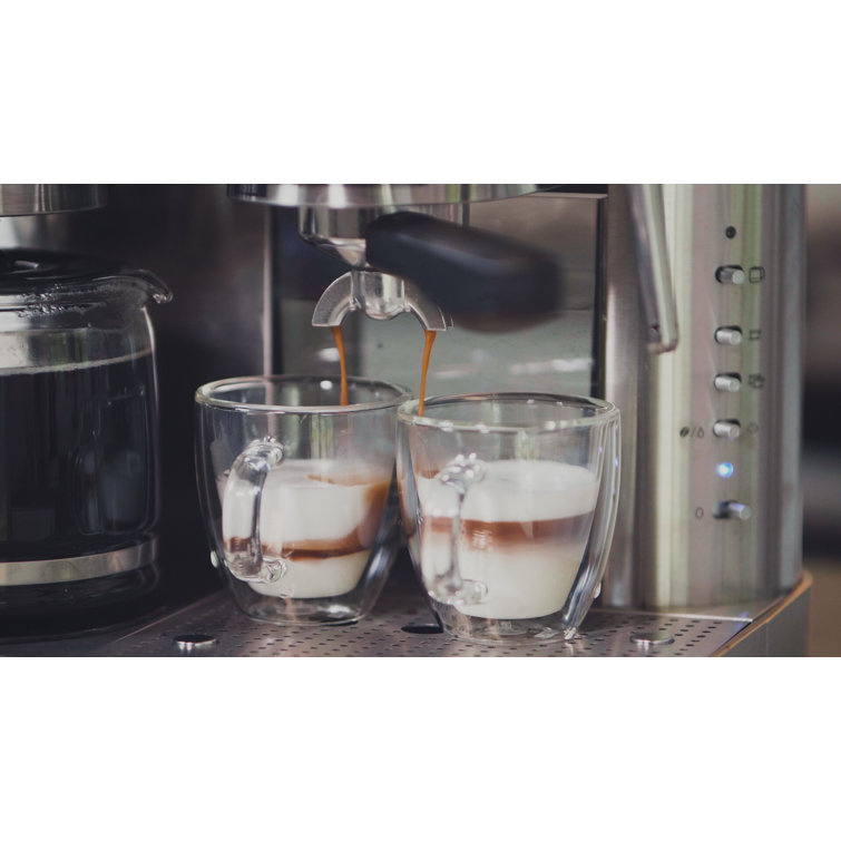 Espressione Stainless Steel Automatic Coffee and Espresso Maker with Steam Wand