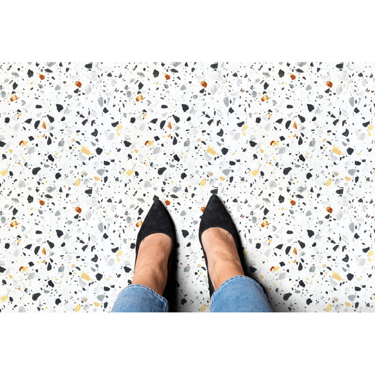 Mosaic Self-Adhesive Vinyl Floor Tiles for Kitchen and Bathroom