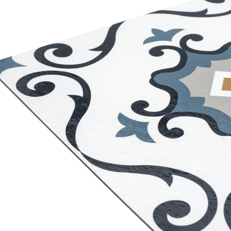 12'' x 12'' Light Slate Self-Adhesive Vinyl Floor Tiles