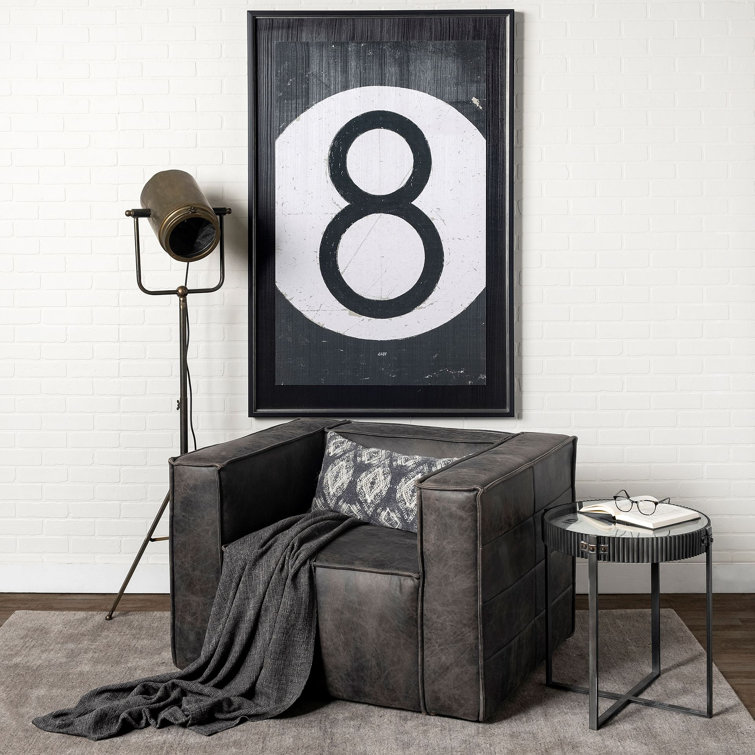 Black Metal Tripod Floor Lamp with Frosted Glass Shade