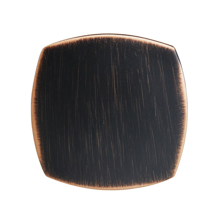Oil Rubbed Bronze Square Cabinet Knob with Mounting Hardware