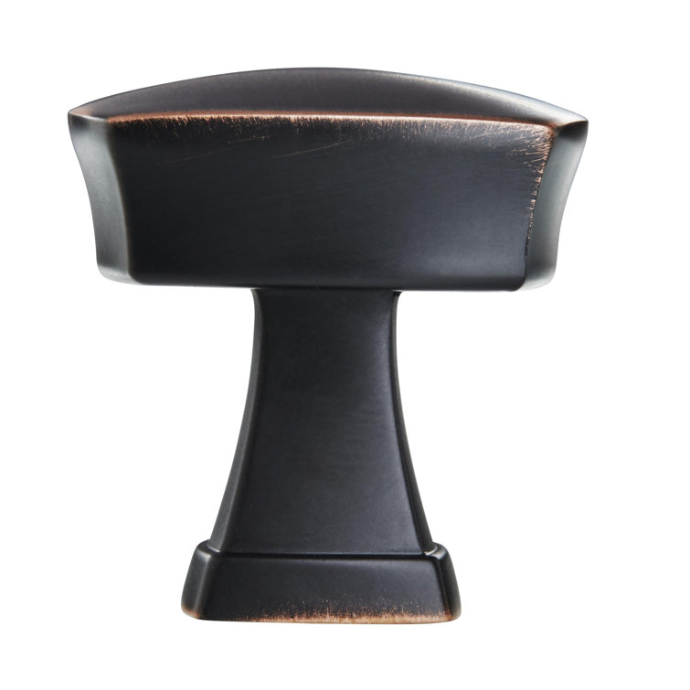 Oil Rubbed Bronze Square Cabinet Knob with Mounting Hardware
