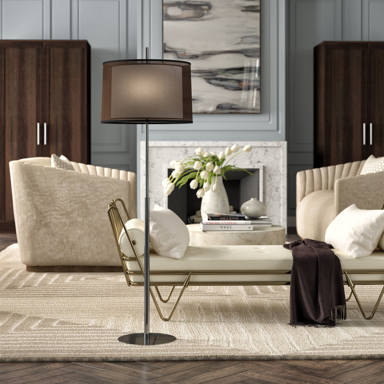 Deep Patina Bronze 63.75" Edison Floor Lamp with 3-Way Switch