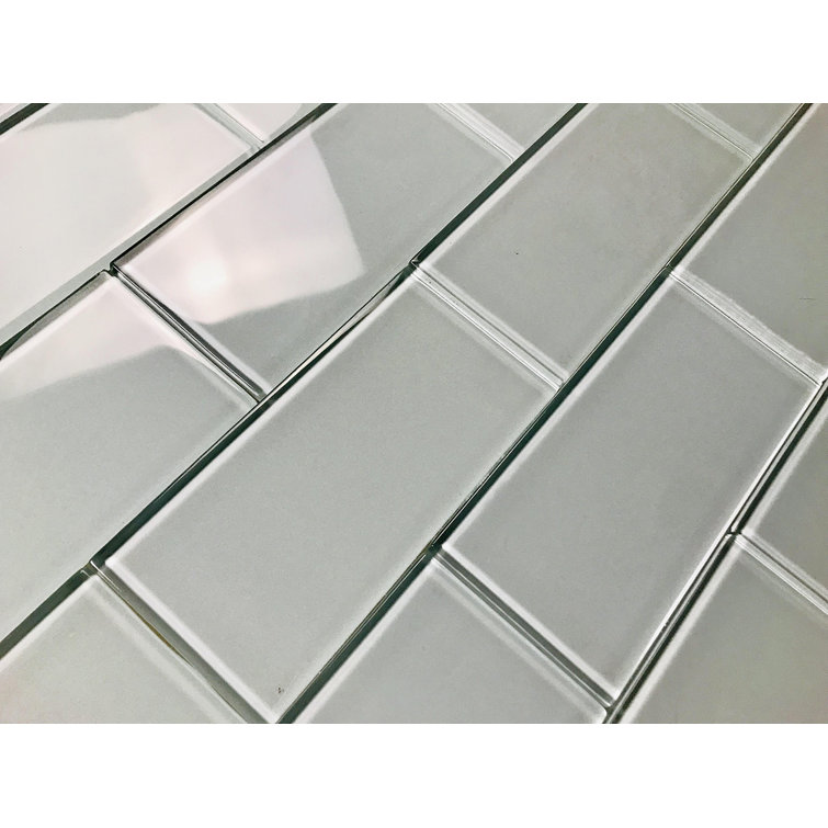 Metro 3x6 Glossy Blue Glass Subway Wall Tile