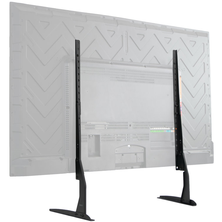 Adjustable Height Sleek Steel TV Stand for 22"-65" Screens
