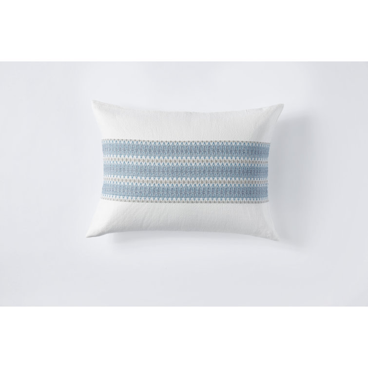 Lost Coast Organic Cotton Standard/Queen Sham in Soft White/Deep Graphite