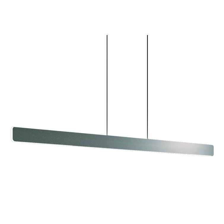 Matte Black and Silver LED Island Pendant for Indoor/Outdoor Use