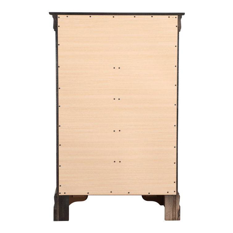 Charcoal Elegance 48" Tall Dovetailed 5-Drawer Chest