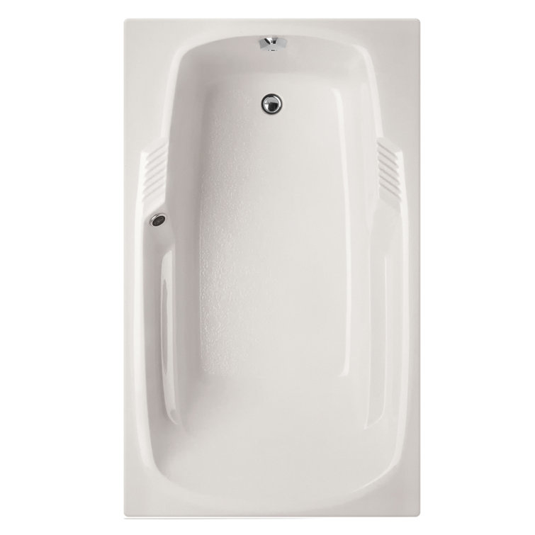 Isabella 72 Inch White Acrylic Drop-in Bathtub with Jets