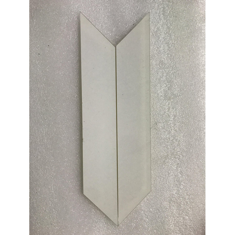 Nature Beige Glossy Marble Look Rectangular Wall Tile