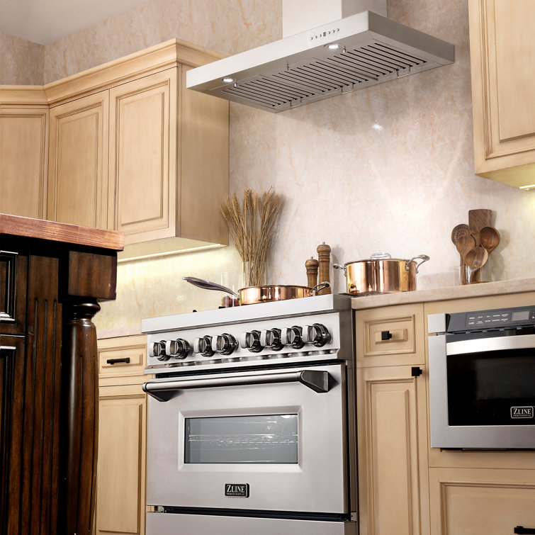48-Inch Stainless Steel Convertible Wall Mounted Range Hood