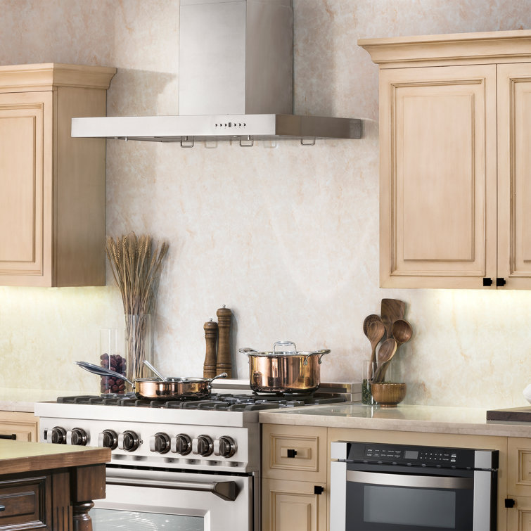 48-Inch Stainless Steel Convertible Wall Mounted Range Hood