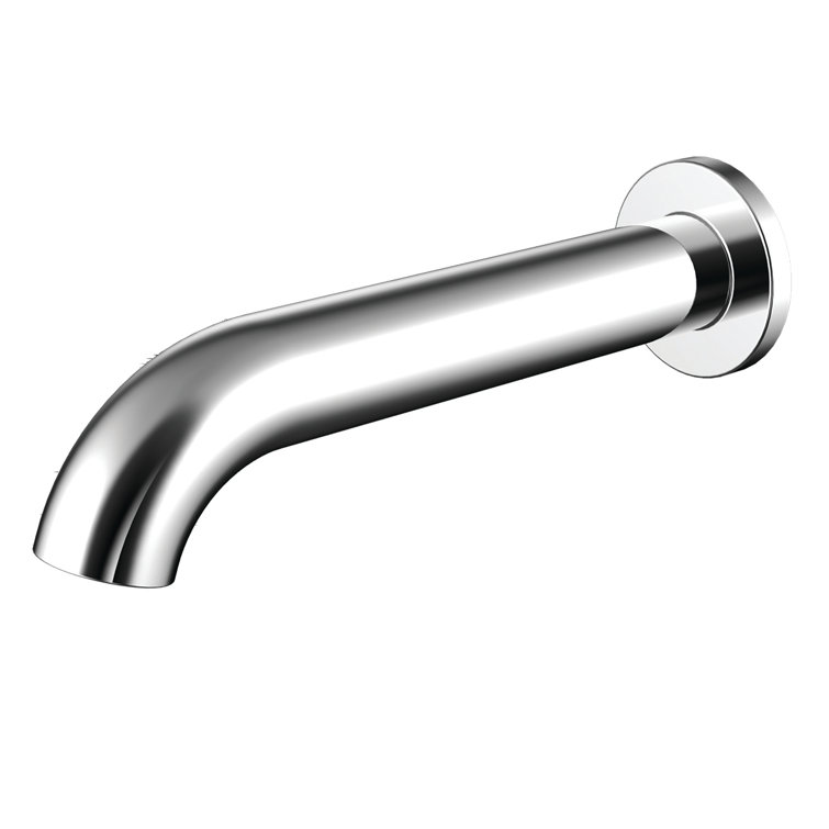 Polished Chrome Wall Mounted Motion Sensor Bathroom Faucet