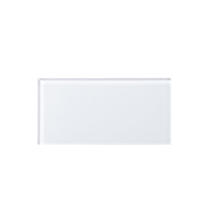 Super White Glass Peel and Stick Subway Tile 3'' x 6''