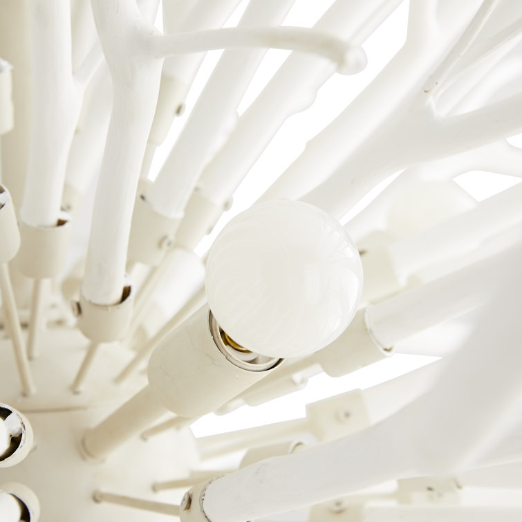 Finch Organic Sputnik 8-Light White Chandelier