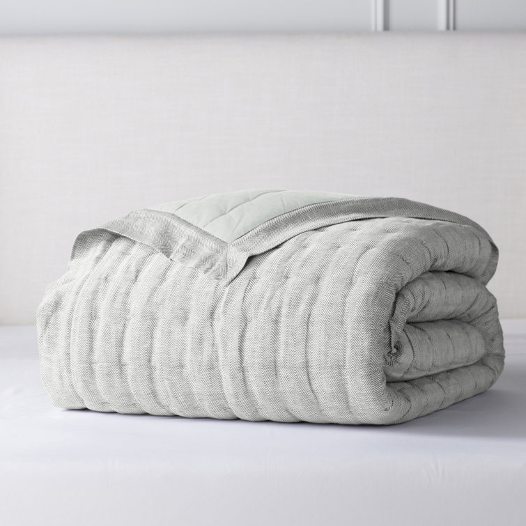Reversible Natural Cotton Full Quilt Set with Polyester Fill