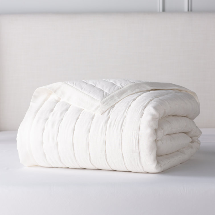 Brussels Ivory King Cotton Reversible Quilt Set