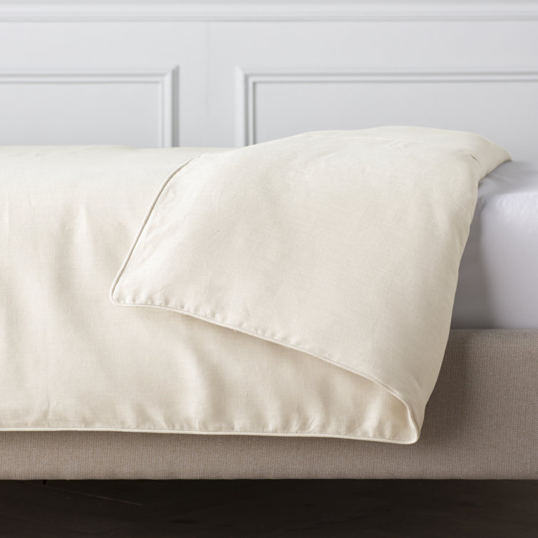 Linen Twin Duvet Cover with Knife Edge Finish