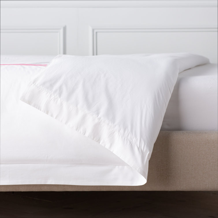 King Size Fuchsia Cotton Duvet Cover with Button Closure