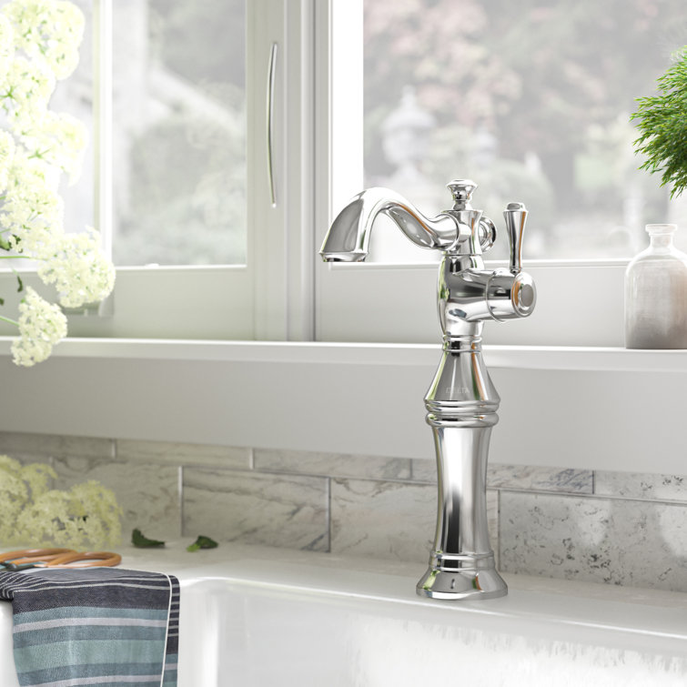 Stainless Steel Modern Vessel Bathroom Faucet in Chrome