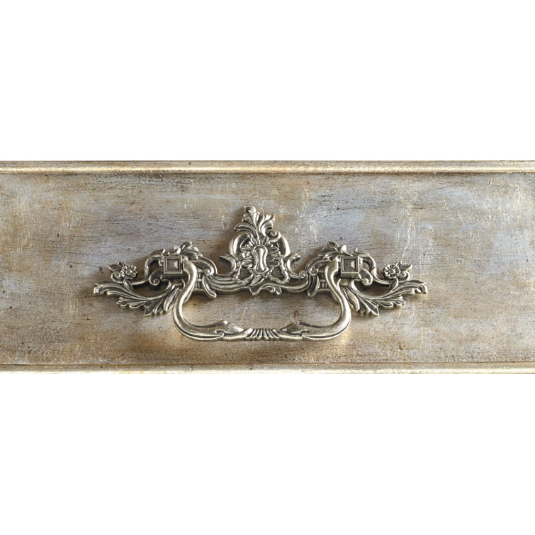 Bardot Silver Leaf Bombay-Inspired 7-Drawer Dresser with Cedar Lining