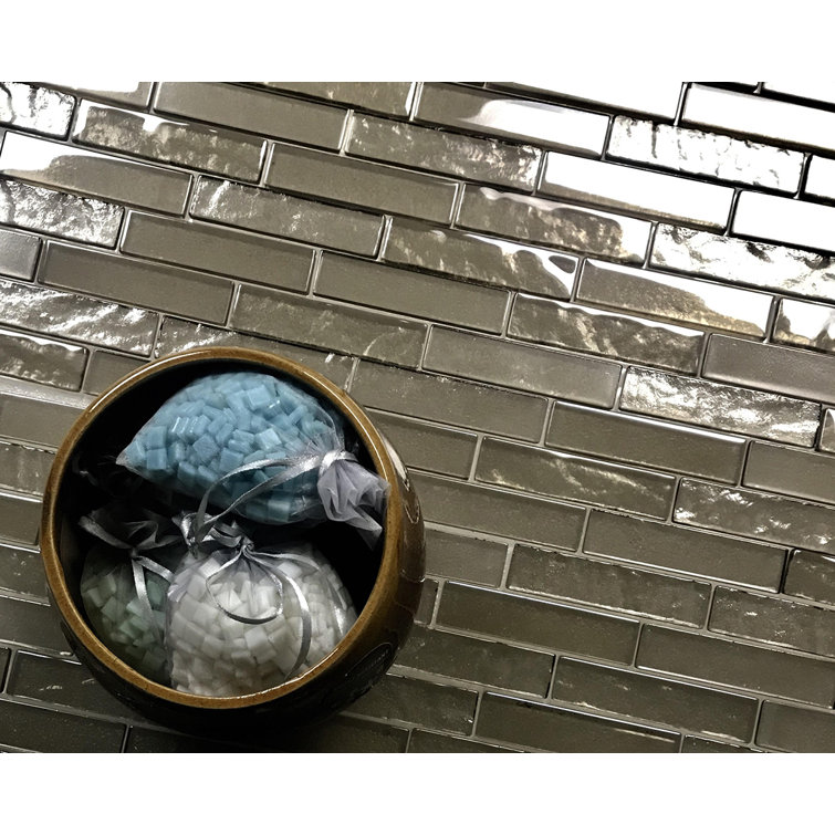 Landscape Bronze Glossy Mosaic Tile for Kitchen and Bathroom