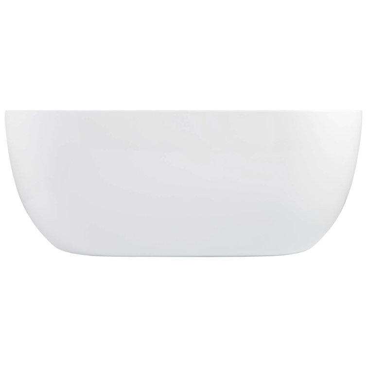 Boyce 56" White Acrylic Freestanding Soaking Bathtub