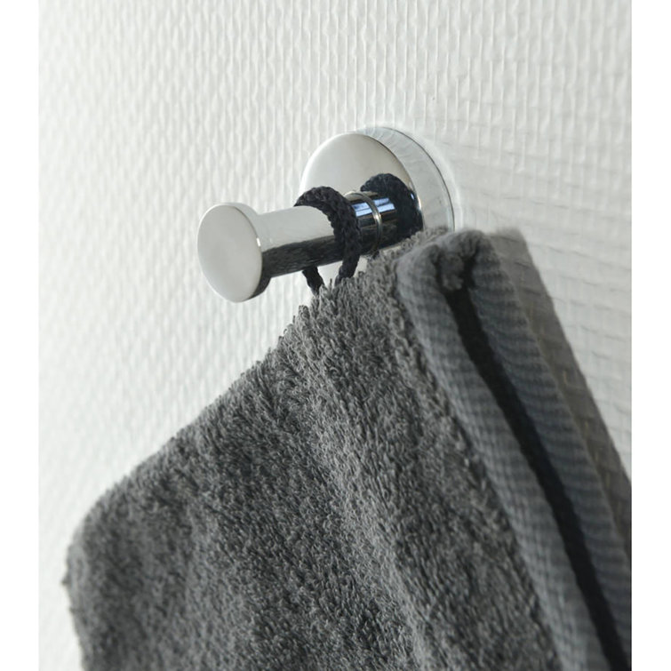 Polished Stainless Steel Wall Mount Bath Towel Single Robe Hook