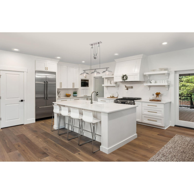 Brushed Nickel 3-Light Industrial Island Pendant
