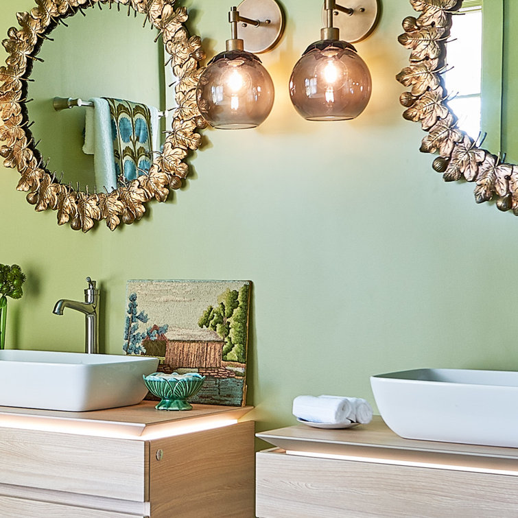 Brushed Nickel Single-Hole Bathroom Faucet with Pop-Up Drain