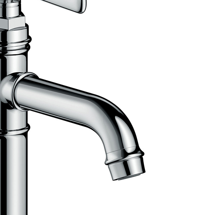 Modern Black Brass Single Hole Vessel Faucet, 9-inch