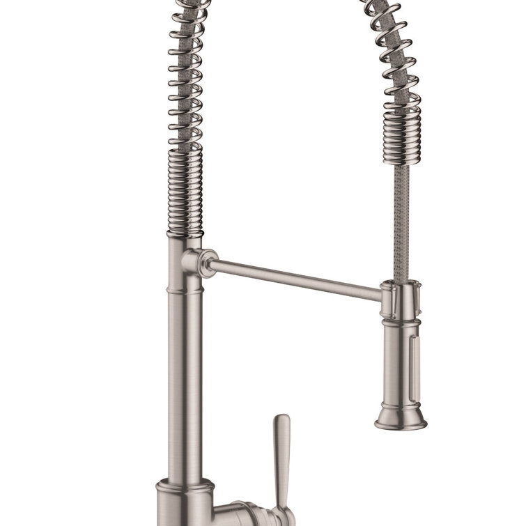 Steel Optik Semi-Pro Kitchen Faucet with Pull-out Spray