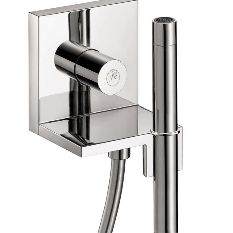 Chrome Multi-Head Wall Mounted Handheld Shower System