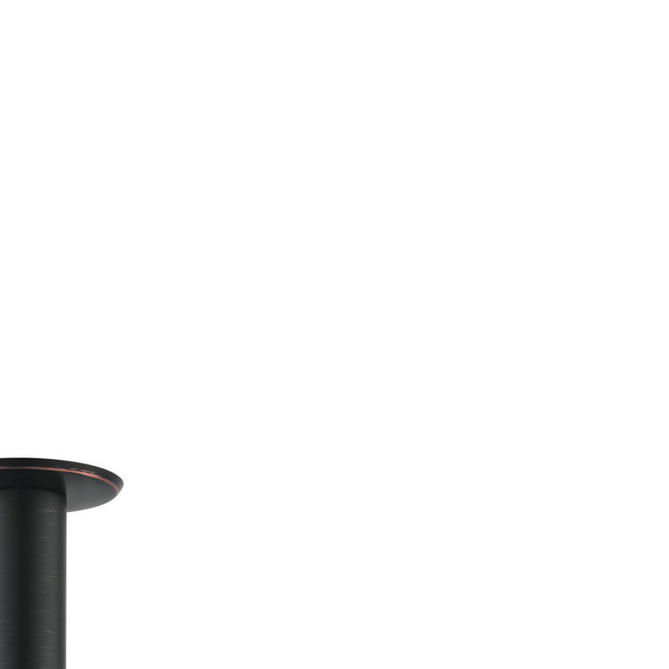 Rubbed Bronze Ceiling Mounted Shower Arm with Polished Nickel Finish