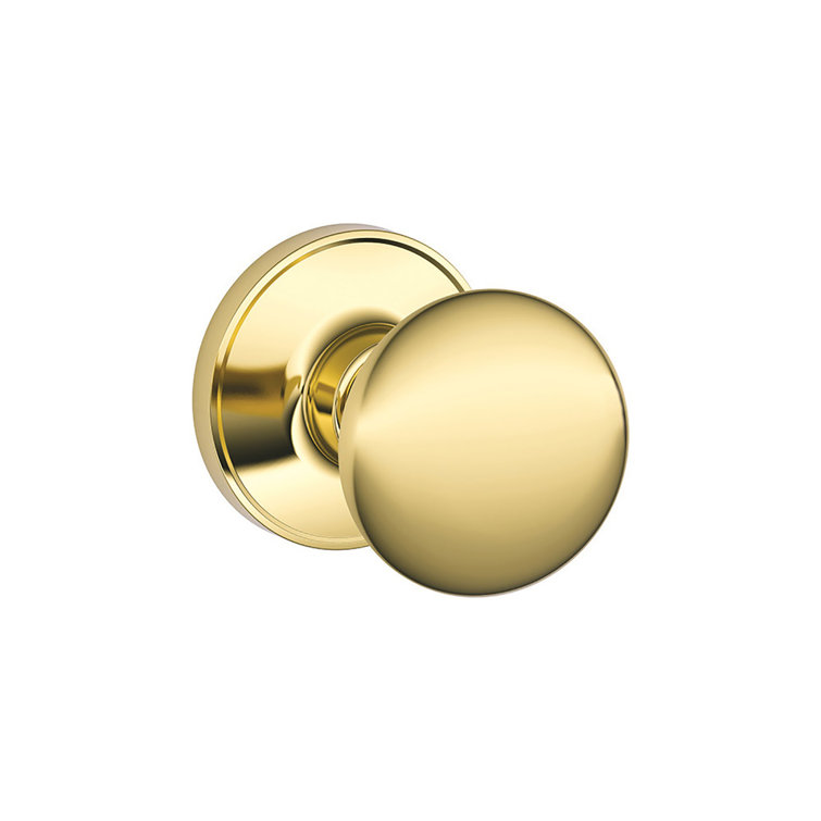Bright Brass Hall and Closet Knob Lock