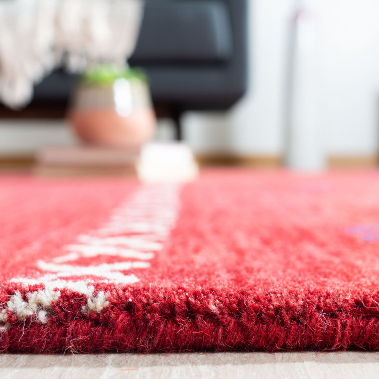 Santiago Red Wool Handmade Tufted 3' x 5' Rug