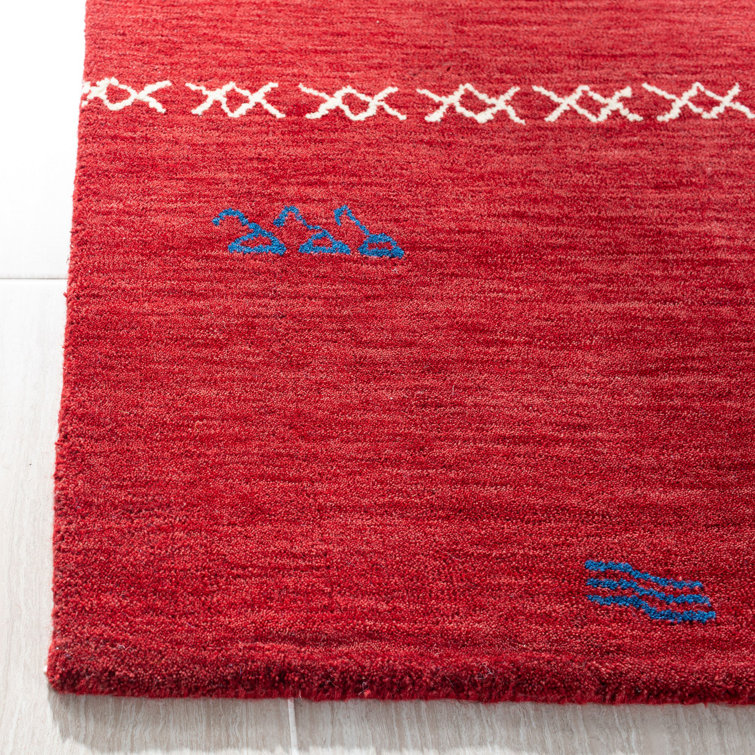 Santiago Red Wool Handmade Tufted 3' x 5' Rug