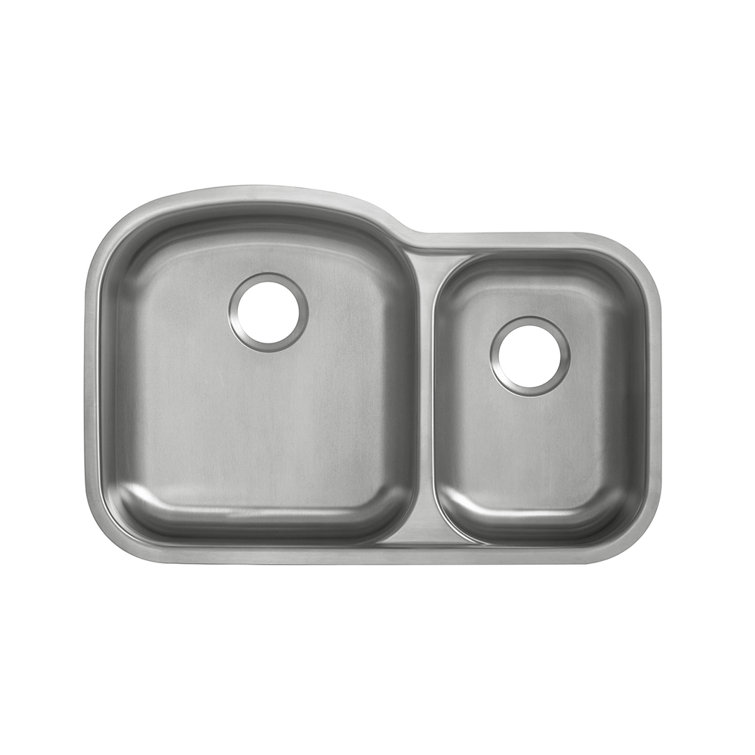 Toulouse 32 x 21 Stainless Steel Dual Basin Undermount Kitchen Sink