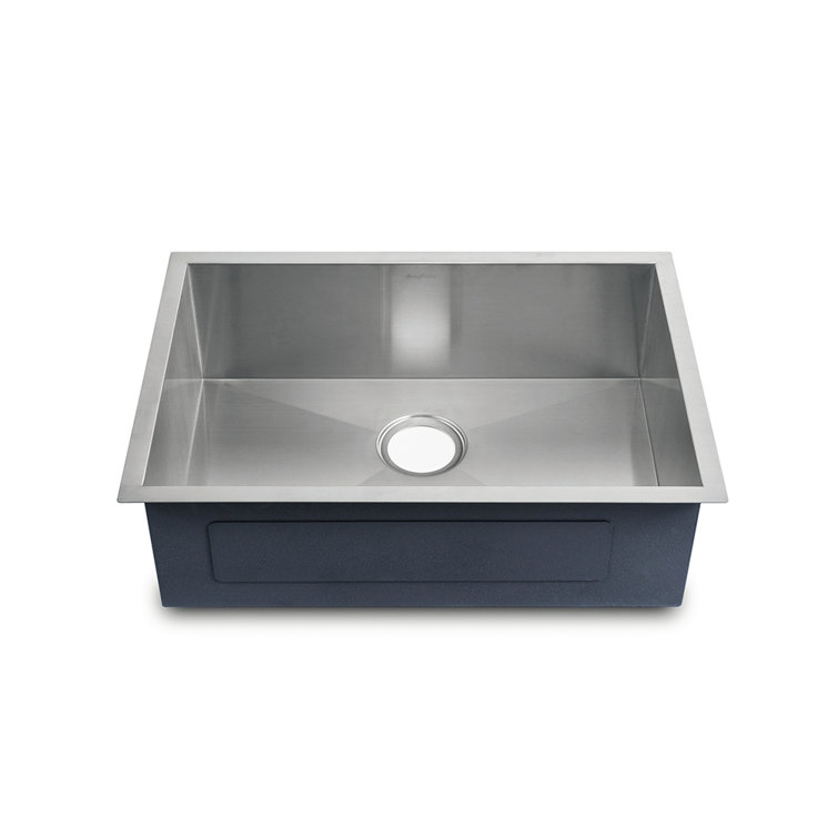 Tourner 26 x 18 Brushed Stainless Steel Single Basin Undermount Kitchen Sink