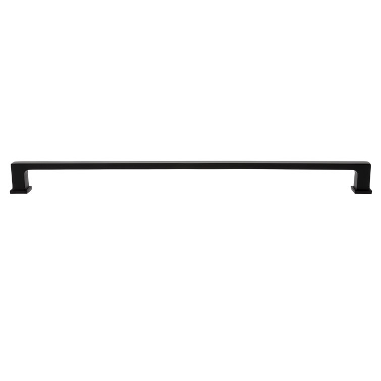 Chelsey Matte Black 8-inch Bar Pull with Mounting Hardware