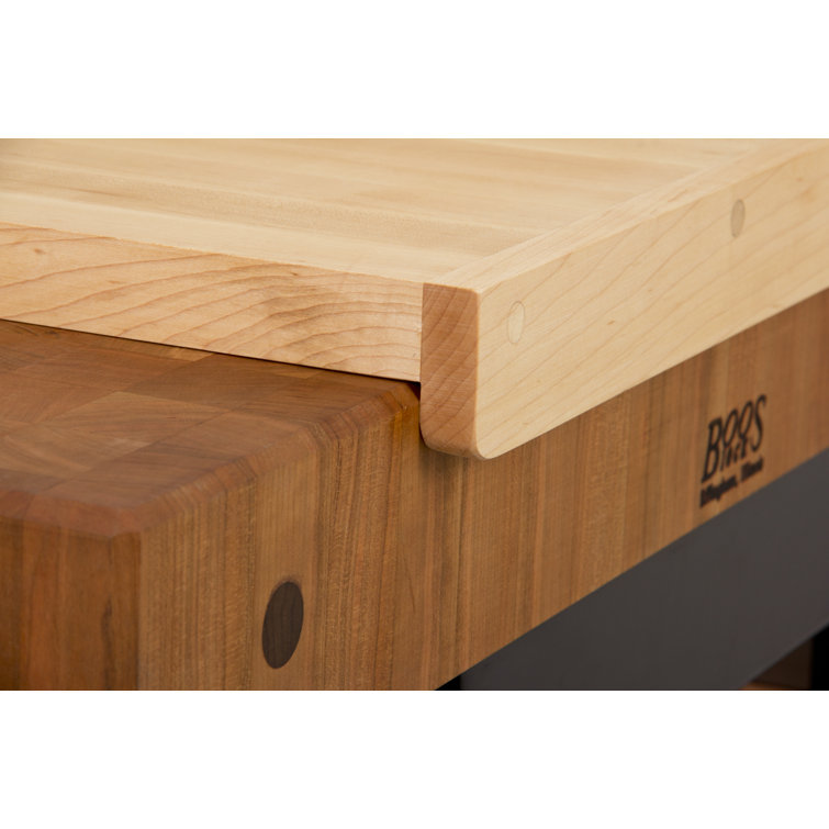 Large Brown Maple Wood Reversible Cutting Board with Juice Groove