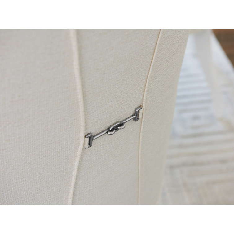 Geneva Artic White Upholstered Wood Side Chair