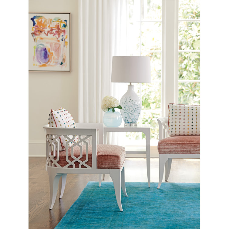 Crisp White Transitional Wood Rectangular End Table
