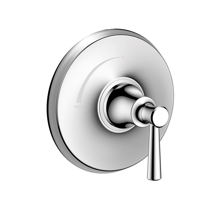 Joleena Chrome Lever 7-Inch Wall-Mounted Shower Valve Trim