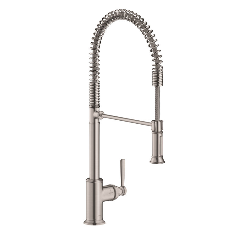 Steel Optik Semi-Pro Kitchen Faucet with Pull-out Spray