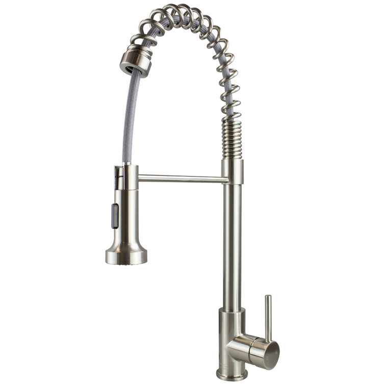 Cuisine Pro Luxe Stainless Steel Pull-down Kitchen Faucet with Sprayer