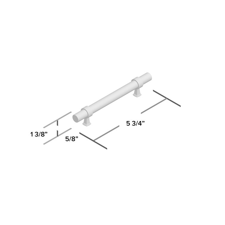 Clear Acrylic and Oil Rubbed Bronze Bar Pull with Mounting Hardware