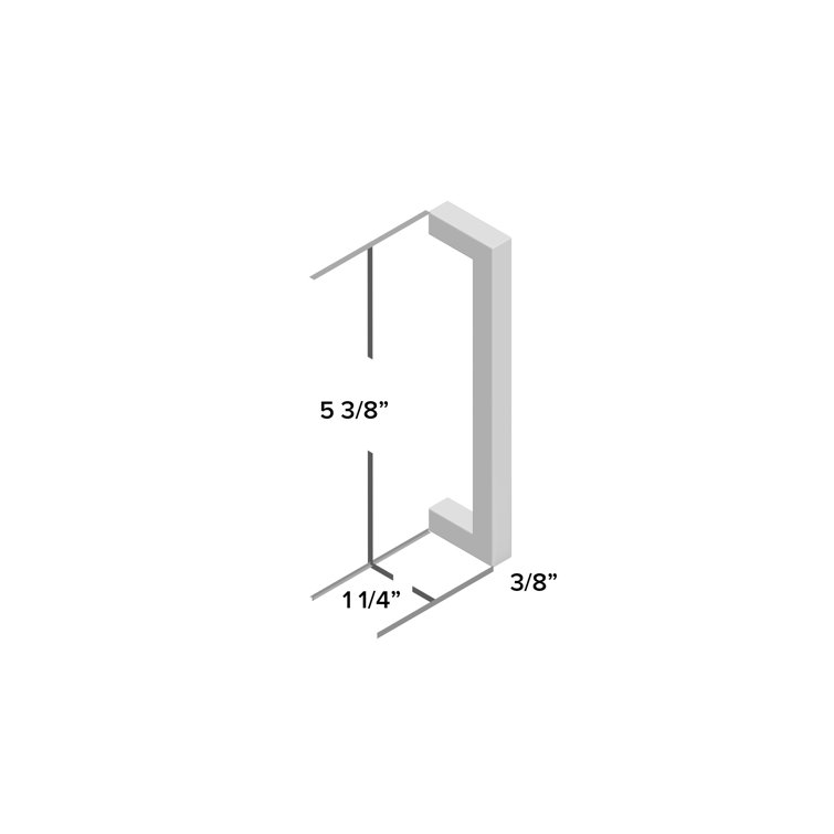 5-Inch Satin Nickel Modern Square Bar Pull with Mounting Hardware
